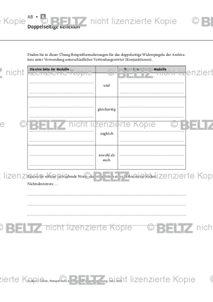 Motivierende Gesprächsführung: Doppelseitige Reflexion
