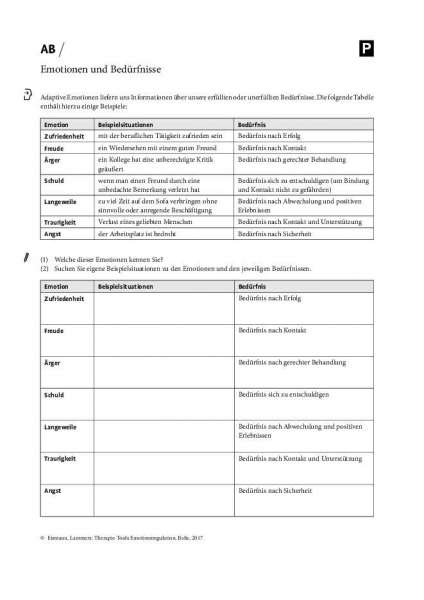 Emotionsregulation: Psychoedukation – Emotionen | psychotherapie.tools