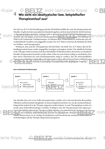 ACT: Einleitung Wie sieht ein idealtypischer bzw. beispielhafter Therapieverlauf aus?