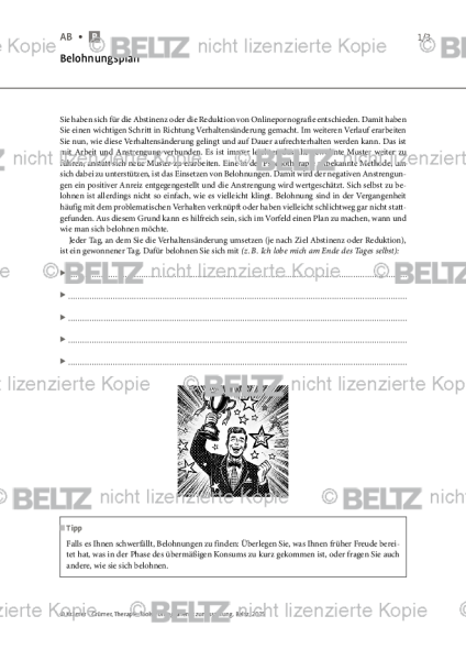 Pornografienutzungsstörung: Belohnungsplan