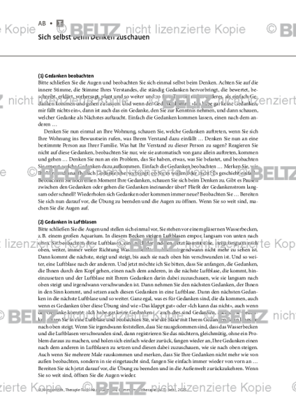 ACT: Sich selbst beim Denken zuschauen