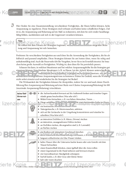 PTBS: Strategien zur Regulation von Anspannung