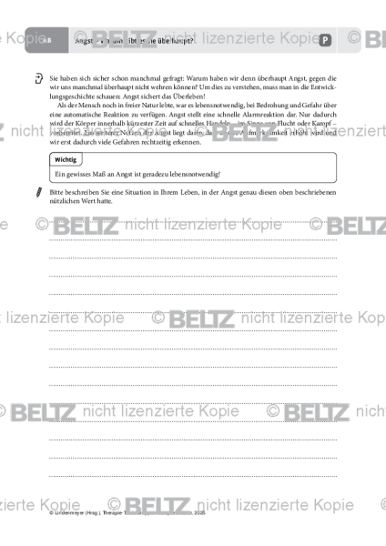 Gruppentherapie: Angst – Warum gibt es sie überhaupt?