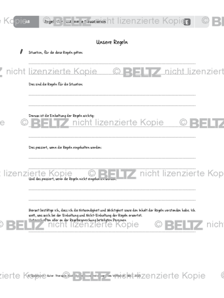Aggression: Regeln für bestimmte Situationen