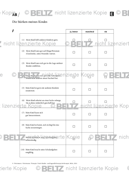 Kinder- und Jugendlichenpsychotherapie: Die Stärken meines Kindes