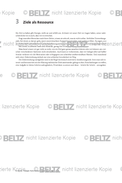 Ressourcenaktivierung: Einleitung Ziele als Ressource