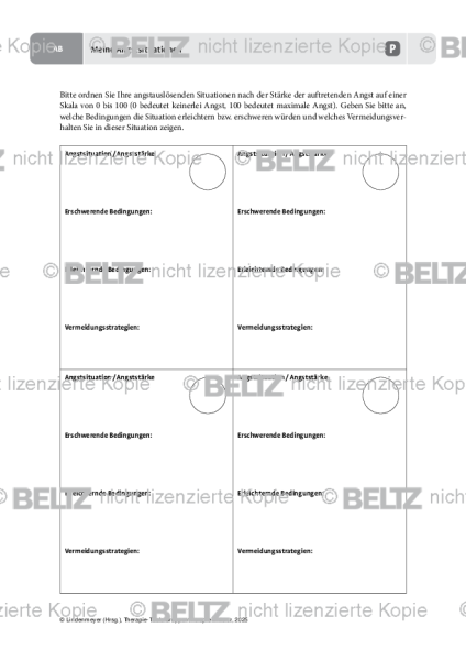 Gruppentherapie: Meine Angstsituationen