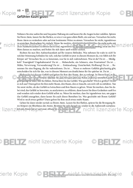 ACT: Gefühlen Raum geben