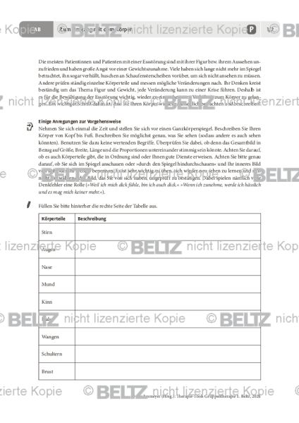 Gruppentherapie: Zum Umgang mit dem Körper