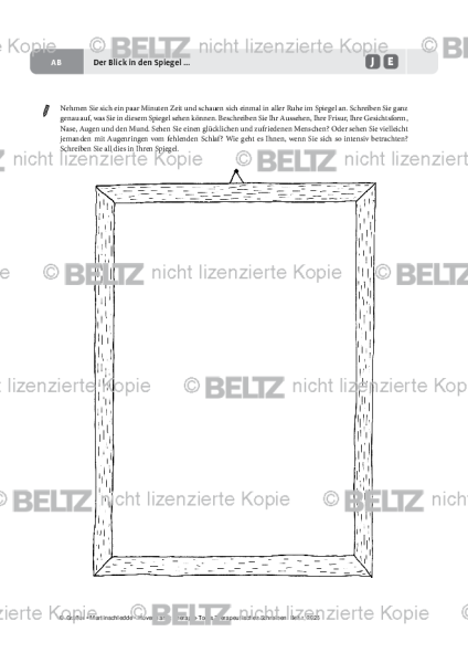 Therapeutisches Schreiben: Der Blick in den Spiegel …