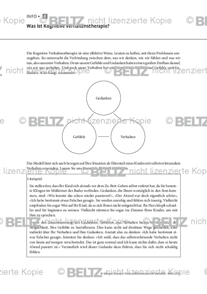 Selbstverletzendes Verhalten: Was ist Kognitive Verhaltenstherapie?