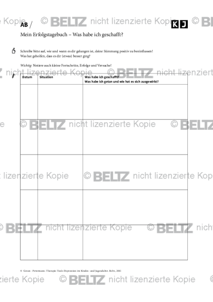 Depression: Mein Erfolgstagebuch – Was habe ich geschafft?