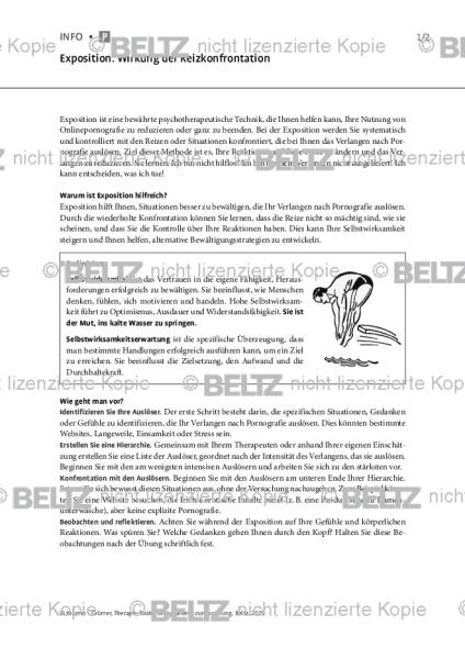 Pornografienutzungsstörung: Exposition: Wirkung der Reizkonfrontation