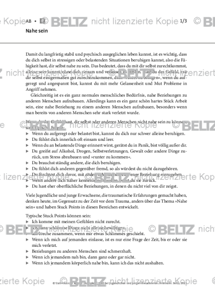 (Komplexe) PTBS: Nahe sein
