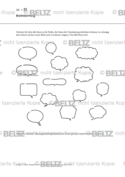 Motivierende Gesprächsführung: Brainstorming
