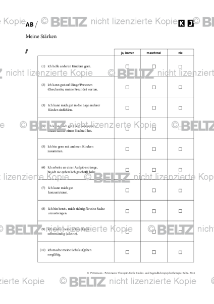 Kinder- und Jugendlichenpsychotherapie: Meine Stärken