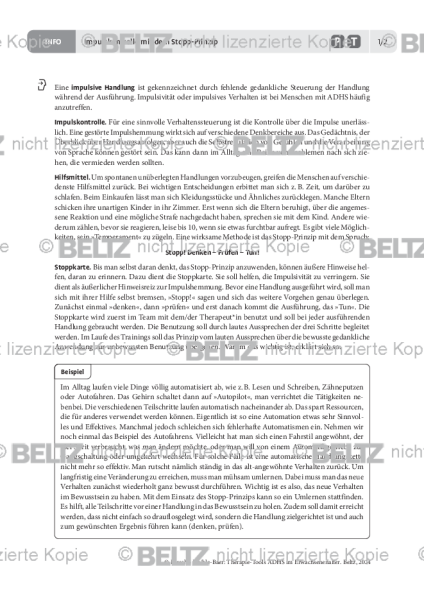 ADHS im Erwachsenenalter: Impulskontrolle mit dem Stopp-Prinzip