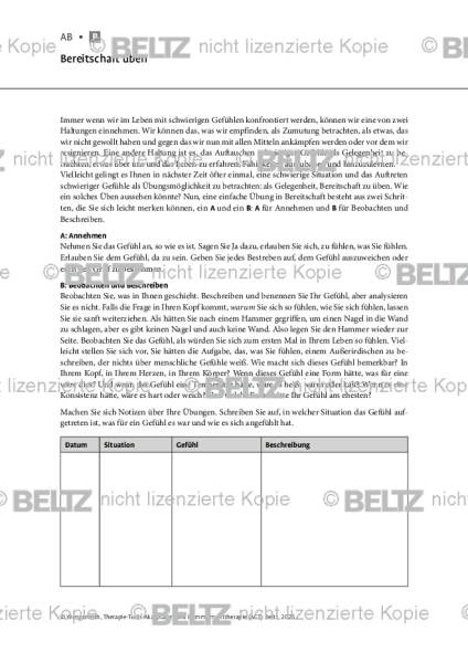 ACT: Bereitschaft üben