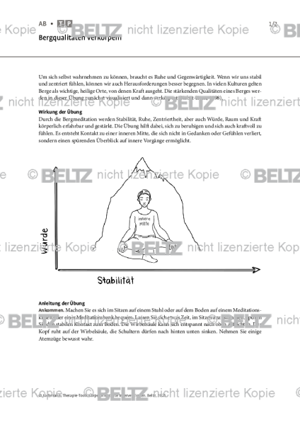 Körperorientierte Interventionen: Bergqualitäten verkörpern