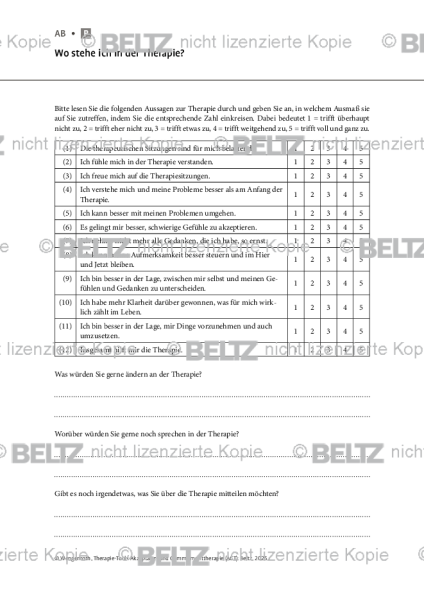 ACT: Wo stehe ich in der Therapie?
