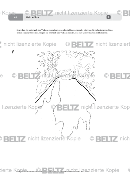Therapeutisches Schreiben: Mein Vulkan