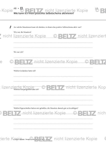 Psychosen: Wie kann ich mein positives Selbstschema aktivieren?