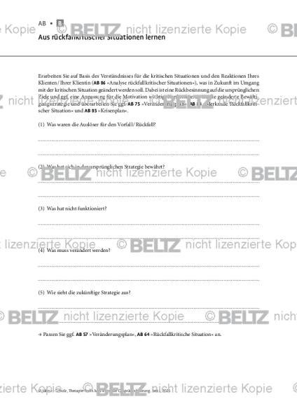 Motivierende Gesprächsführung: Aus rückfallkritischer Situationen lernen