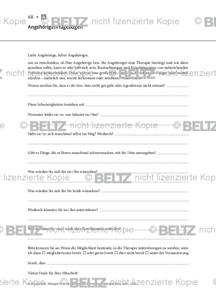 ACT: Angehörigenfragebogen