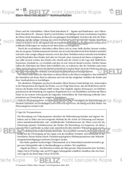 Peripartalzeit: Eltern-Kind-Interaktion I – Kommunikation