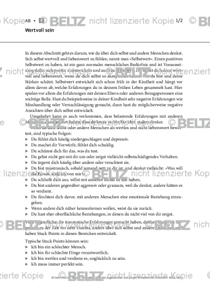 (Komplexe) PTBS: Wertvoll sein
