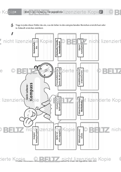 Ressourcenmalbuch: Mein Lebenskompass – für Jugendliche