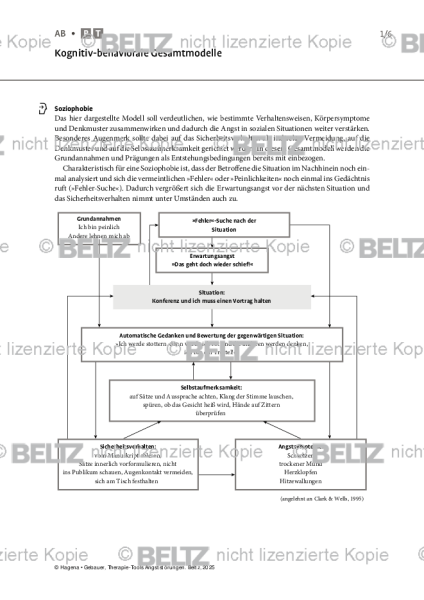 Angststörungen: Kognitiv-behaviorale Gesamtmodelle