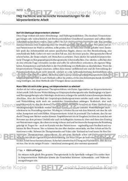 Körperpsychotherapie: FAQ: Fachliche und rechtliche Voraussetzungen für die körperorientierte Arbeit