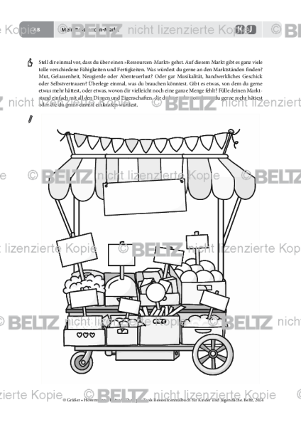 Ressourcenmalbuch: Mein Ressourcen-Markt