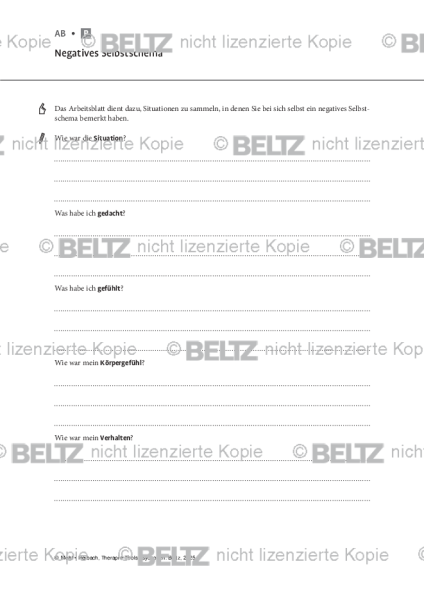 Psychosen: Negatives Selbstschema