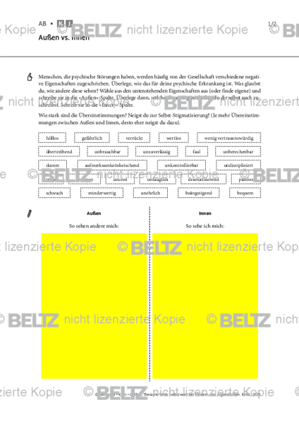 Selbstwert: Außen vs. Innen