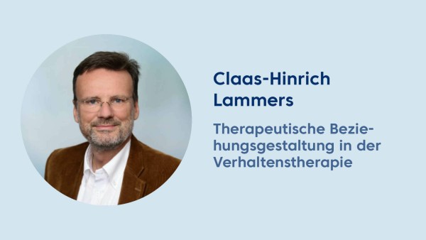 Webinar: Therapeutische Beziehungsgestaltung in der Verhaltenstherapie