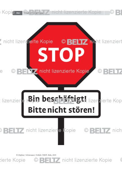 THOP: Türschild »Stopp-Signal«
