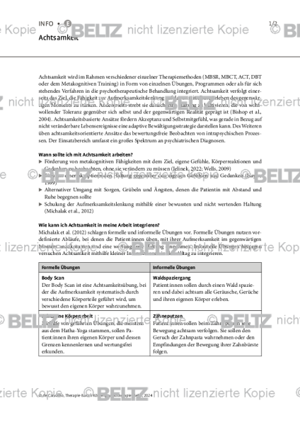 Körperpsychotherapie: Achtsamkeit