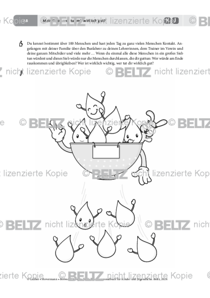 Ressourcenmalbuch: Mein Ressourcen-Sieb - wer tut mir wirklich gut?