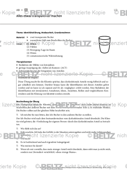 Impact-Techniken: Alles etwas transparenter machen