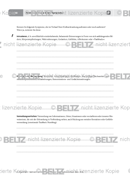Psychoonkologie: Posttraumatische Stress-Symptome