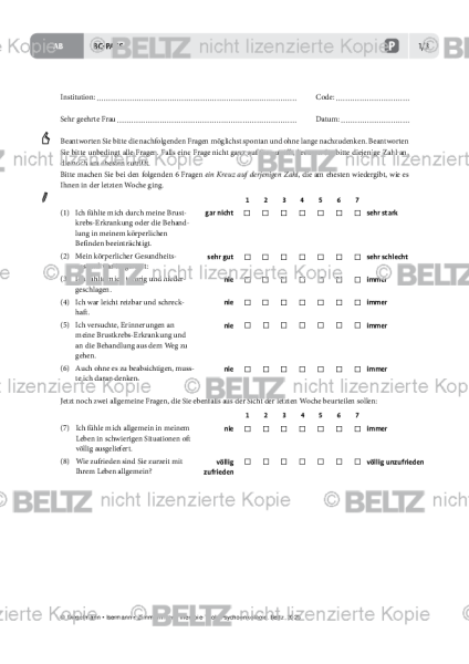 Psychoonkologie: BC-PASS
