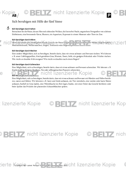Bipolare Störungen: Sich beruhigen mit Hilfe der fünf Sinne