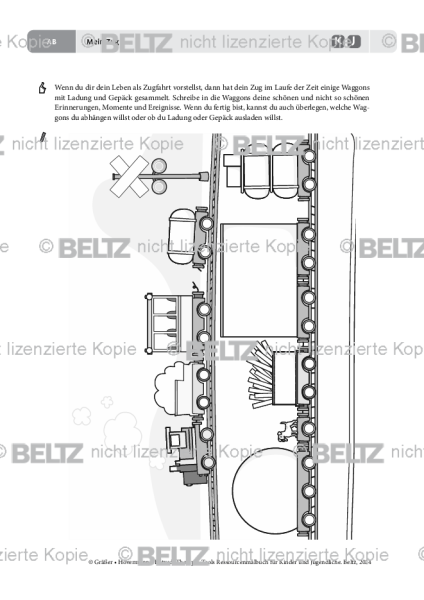 Ressourcenmalbuch: Mein Zug