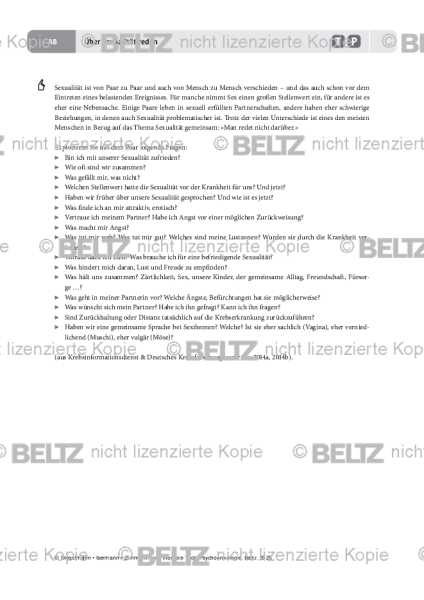 Psychoonkologie: Über Sexualität reden