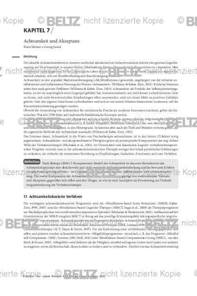 Bipolare Störungen: Einleitung Achtsamkeit und Akzeptanz