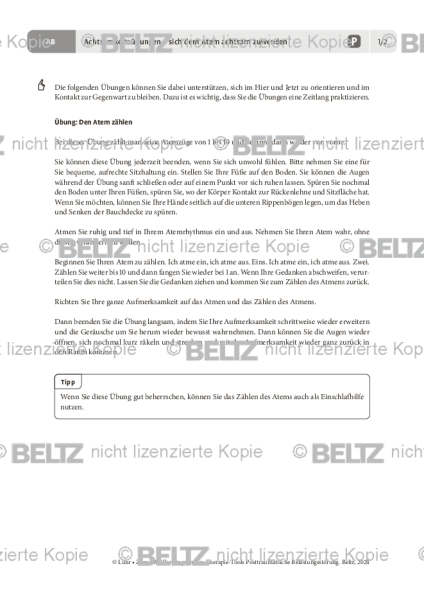 PTBS: Achtsamkeitsübungen – sich dem Atem achtsam zuwenden