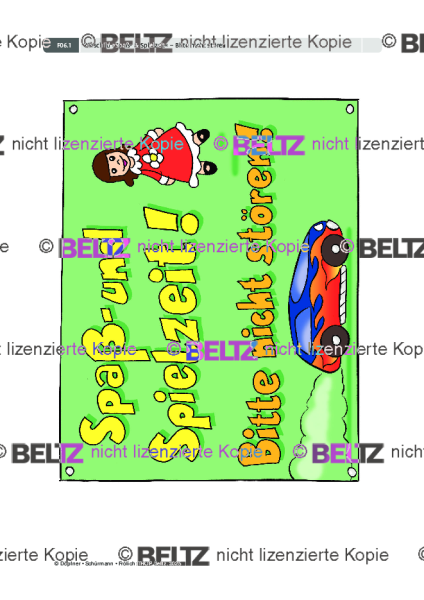 THOP: Türschild »Spaß- & Spiel-Zeit – Bitte nicht stören!«