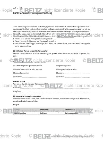 Pornografienutzungsstörung: Funktionen der Pornografienutzung